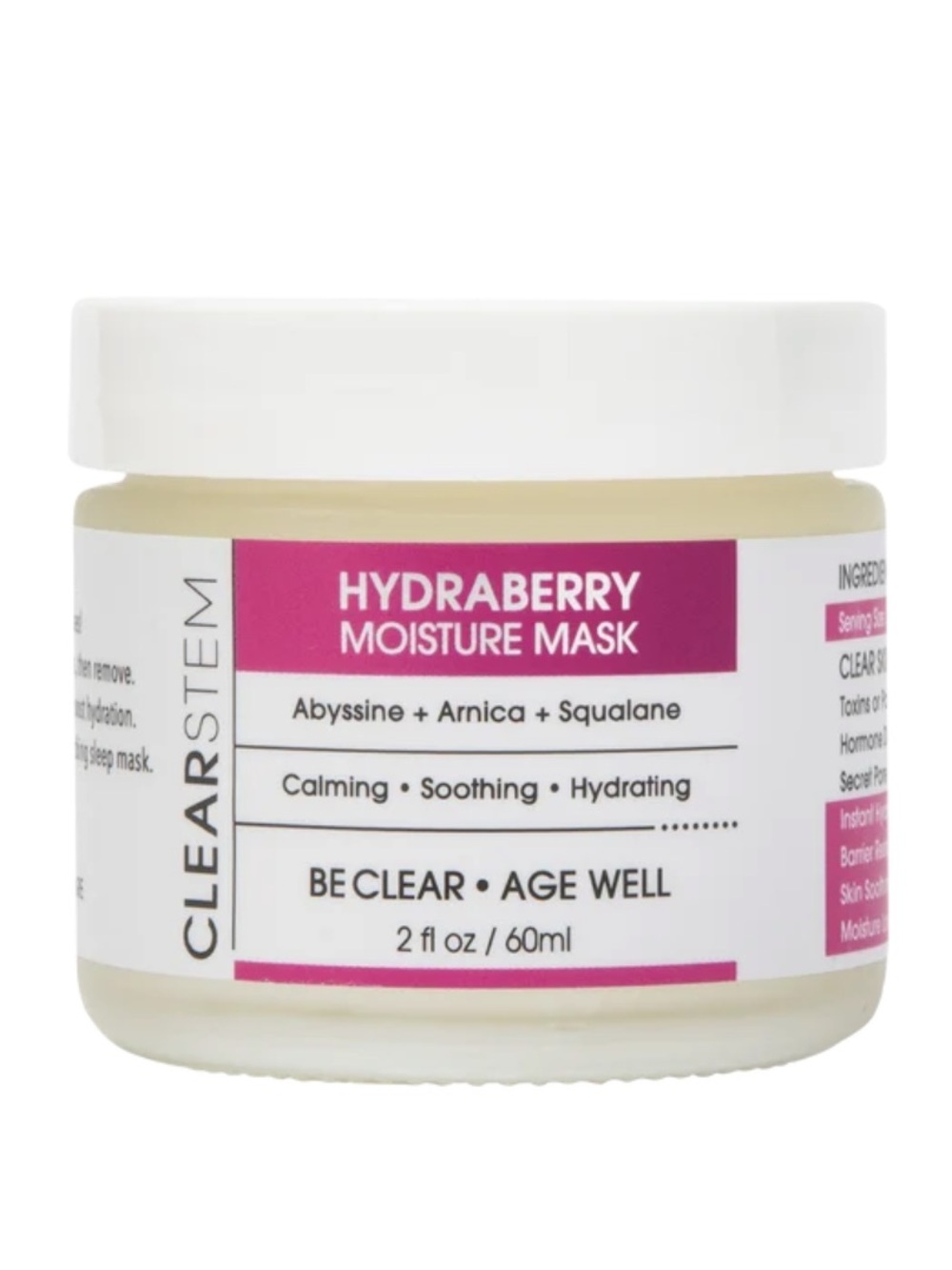 NWT CLEARSTEM HYDRABERRY® Moisture Mask- 2 fl oz.